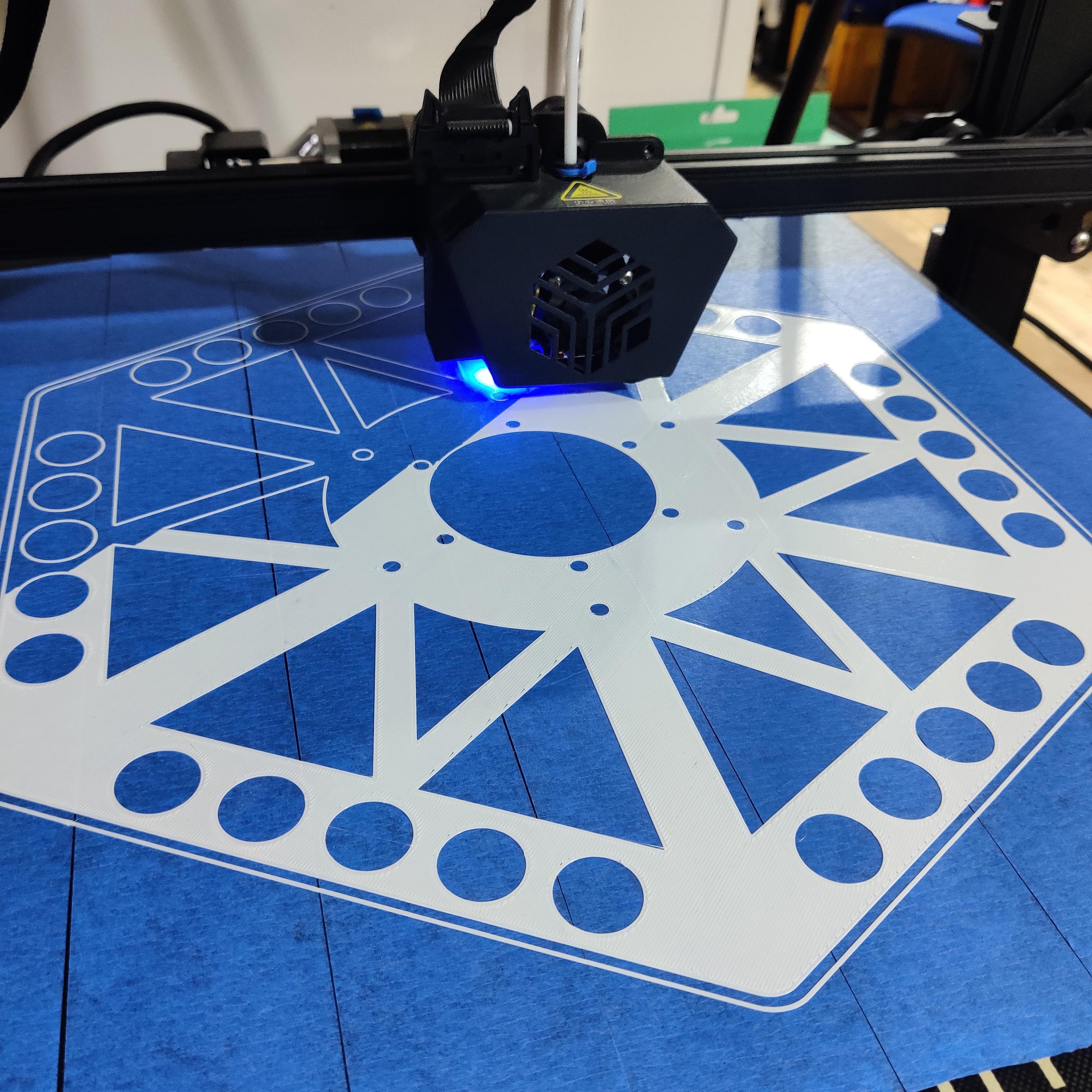 Plate to hold cords at the top